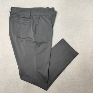 Rhone Pants Mens 35x31 Gray Chino Slim Microfiber Commuter‎ Pockets Golf Work